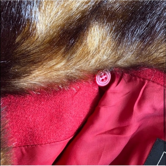 Terry Lewis Vintage Red Wool Coat Women's | S - Picture 6 of 7